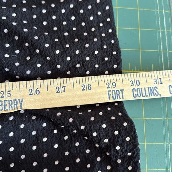 Ali Miles L Polka Dot Women's Square Button Tunic Top 3/4 Sleeves Pocket Office - Picture 5 of 5